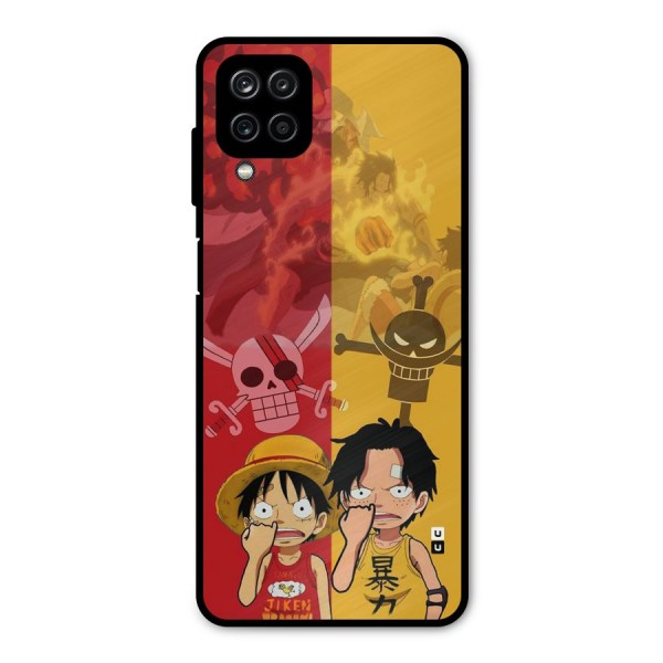 Luffy And Ace Metal Back Case for Galaxy A12