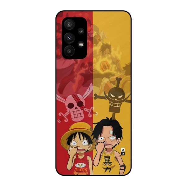 Luffy And Ace Metal Back Case for Galaxy A23