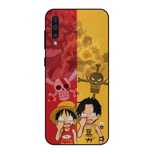 Luffy And Ace Metal Back Case for Galaxy A50s