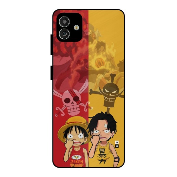 Luffy And Ace Metal Back Case for Galaxy M13 5G