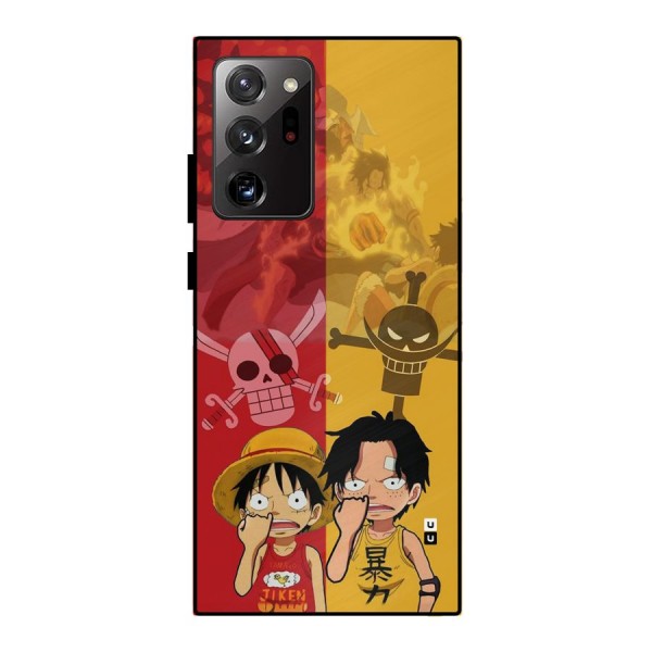 Luffy And Ace Metal Back Case for Galaxy Note 20 Ultra