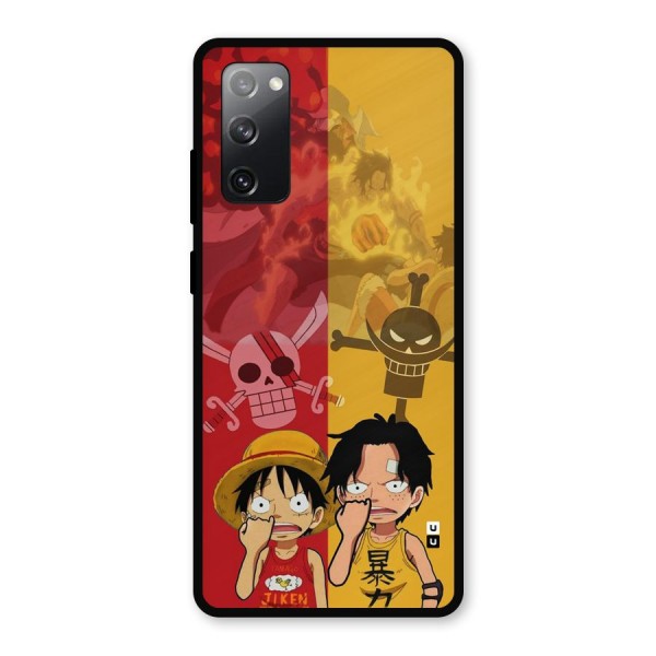 Luffy And Ace Metal Back Case for Galaxy S20 FE