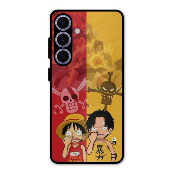 Luffy And Ace Metal Back Case for Galaxy S24