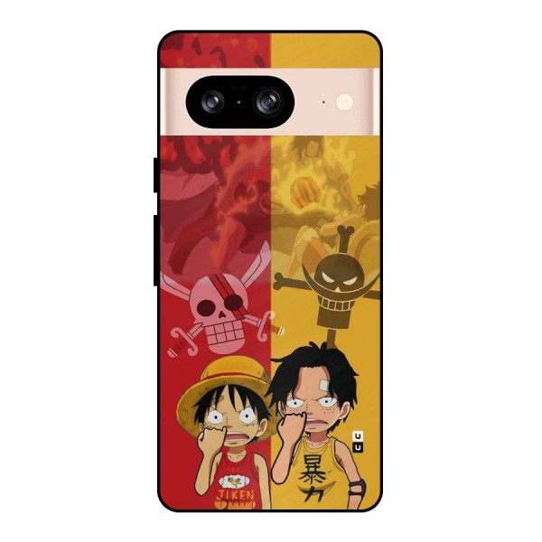 Luffy And Ace Metal Back Case for Google Pixel 8