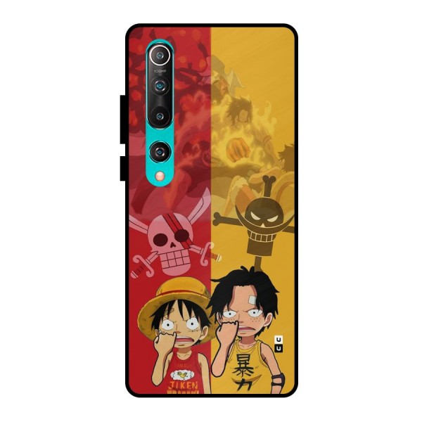 Luffy And Ace Metal Back Case for Mi 10