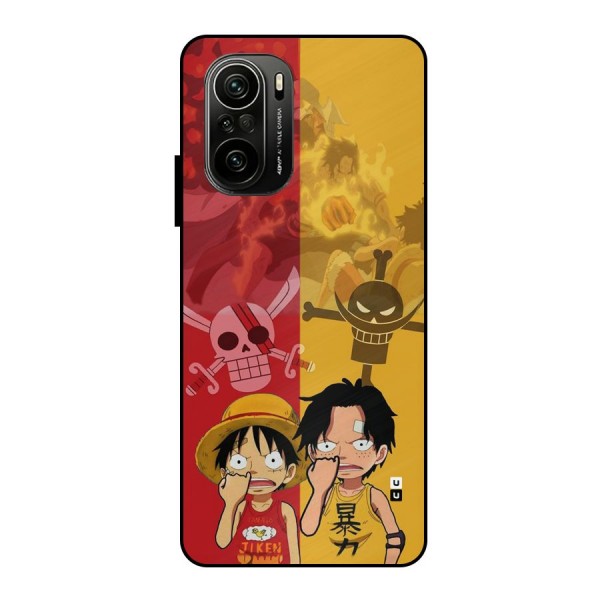 Luffy And Ace Metal Back Case for Mi 11X Pro