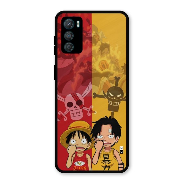 Luffy And Ace Metal Back Case for Moto G42