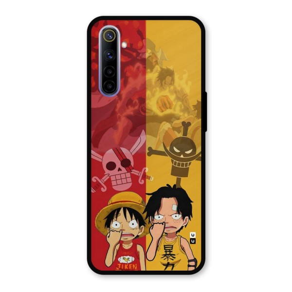 Luffy And Ace Metal Back Case for Realme 6