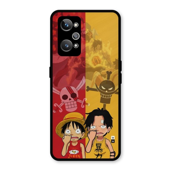 Luffy And Ace Metal Back Case for Realme GT 2