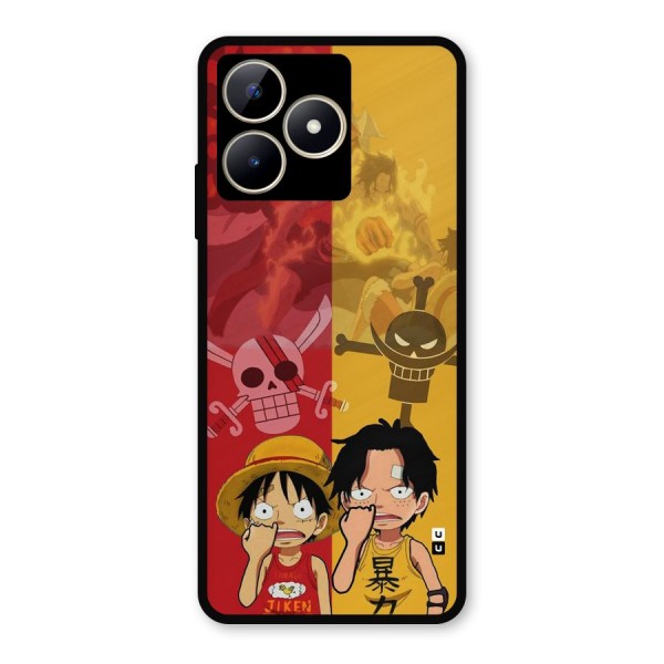 Luffy And Ace Metal Back Case for Realme Narzo N53