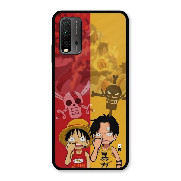 Luffy And Ace Metal Back Case for Redmi 9 Power