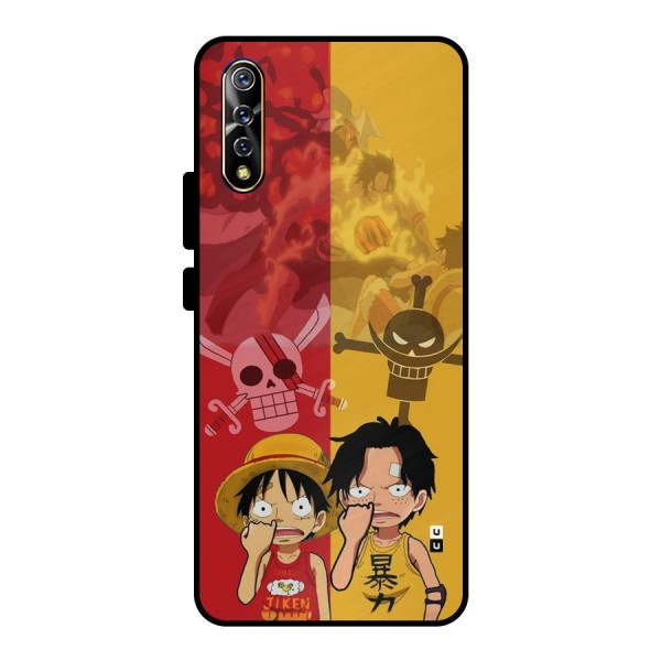 Luffy And Ace Metal Back Case for Vivo S1