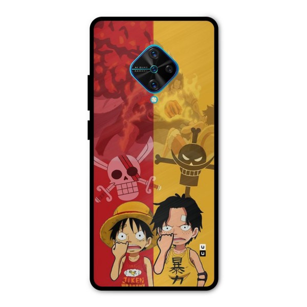 Luffy And Ace Metal Back Case for Vivo S1 Pro