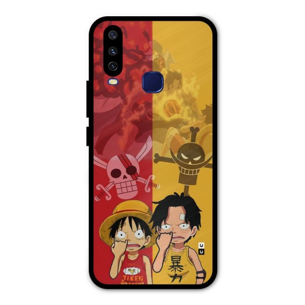 Luffy And Ace Metal Back Case for Vivo U10