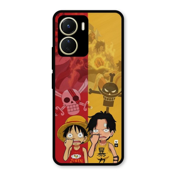 Luffy And Ace Metal Back Case for Vivo Y56