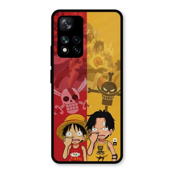 Luffy And Ace Metal Back Case for Xiaomi 11i 5G