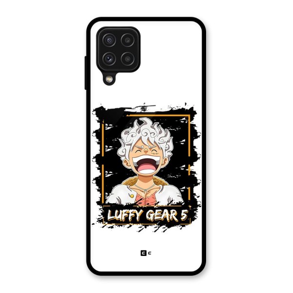 Luffy Gear 5 Glass Back Case for Galaxy A22 4G