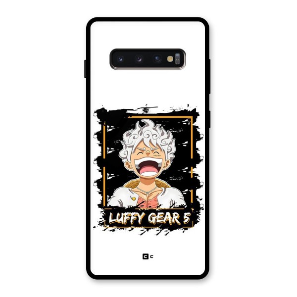 Luffy Gear 5 Glass Back Case for Galaxy S10 Plus