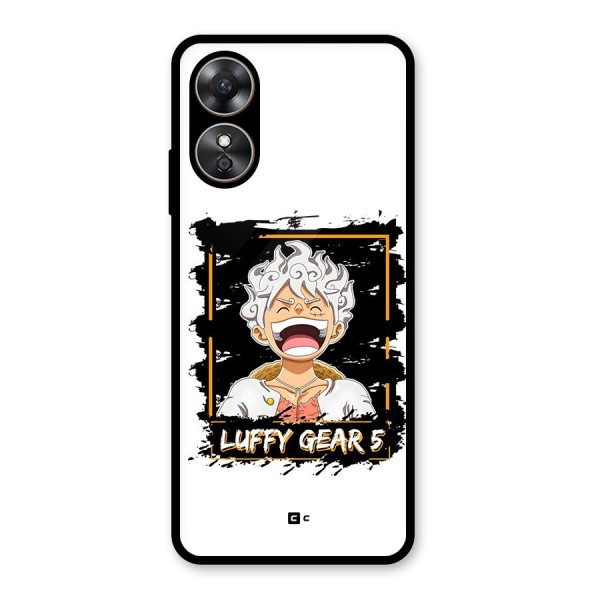 Luffy Gear 5 Glass Back Case for Oppo A17