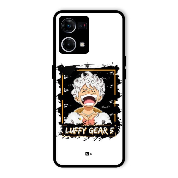 Luffy Gear 5 Glass Back Case for Oppo F21 Pro 4G