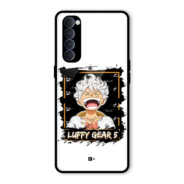 Luffy Gear 5 Glass Back Case for Oppo Reno4 Pro