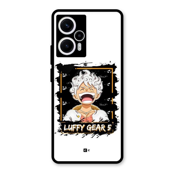 Luffy Gear 5 Glass Back Case for Poco F5