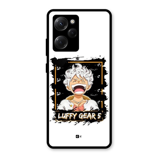 Luffy Gear 5 Glass Back Case for Poco X5 Pro