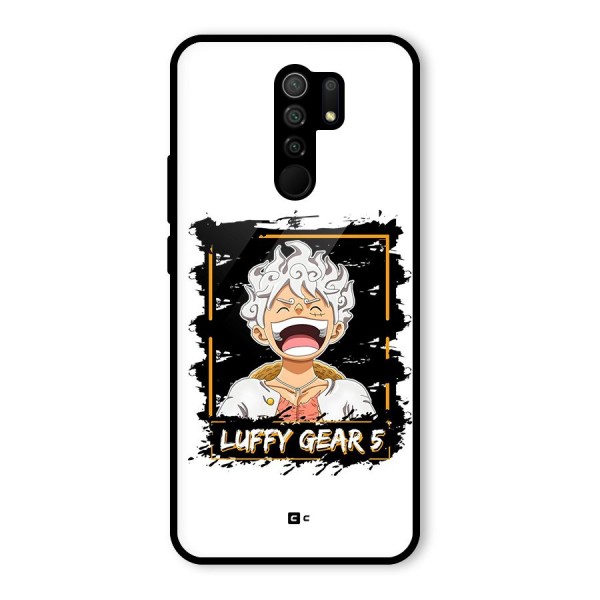 Luffy Gear 5 Glass Back Case for Redmi 9 Prime