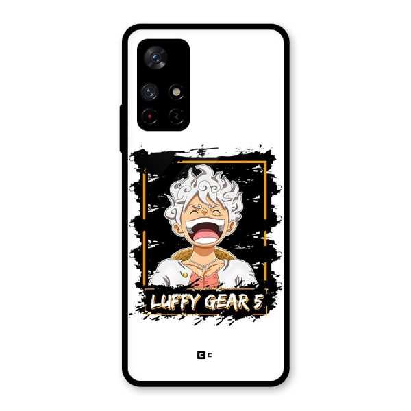 Luffy Gear 5 Glass Back Case for Redmi Note 11T 5G