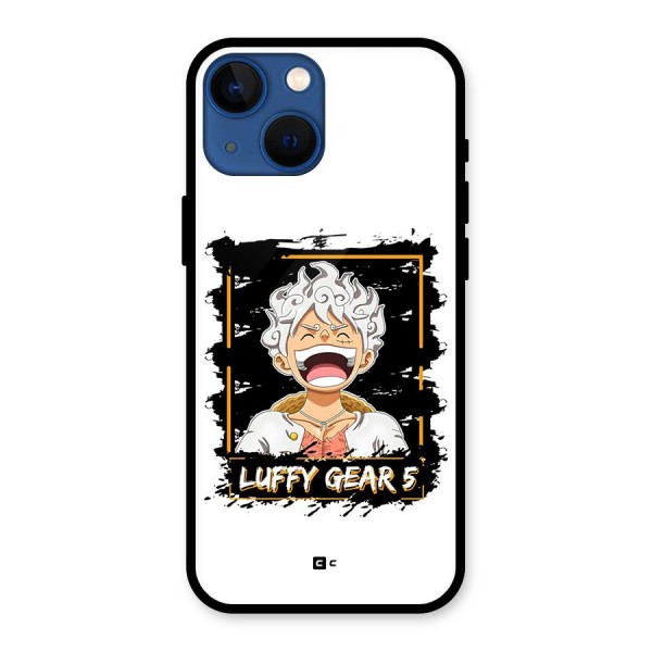 Luffy Gear 5 Glass Back Case for iPhone 13 Mini