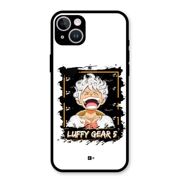 Luffy Gear 5 Glass Back Case for iPhone 14 Plus