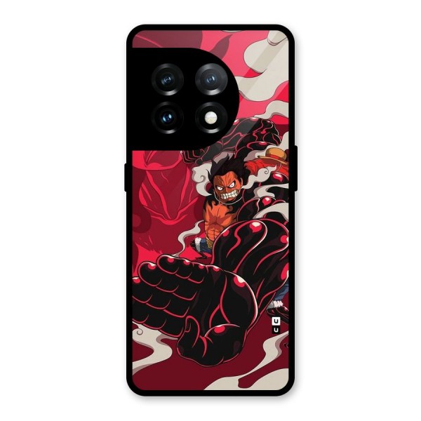 Luffy Gear Fourth Glass Back Case for OnePlus 11