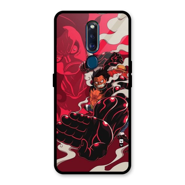 Luffy Gear Fourth Glass Back Case for Oppo F11 Pro