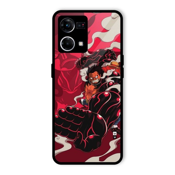Luffy Gear Fourth Glass Back Case for Oppo F21 Pro 4G