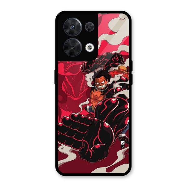 Luffy Gear Fourth Glass Back Case for Oppo Reno8 5G