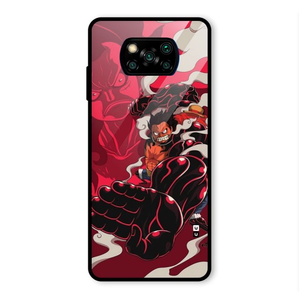 Luffy Gear Fourth Glass Back Case for Poco X3 Pro