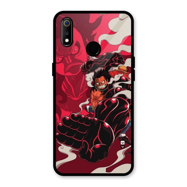 Luffy Gear Fourth Glass Back Case for Realme 3