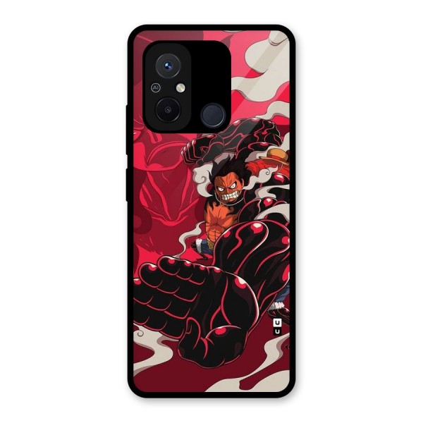 Luffy Gear Fourth Glass Back Case for Redmi 12C