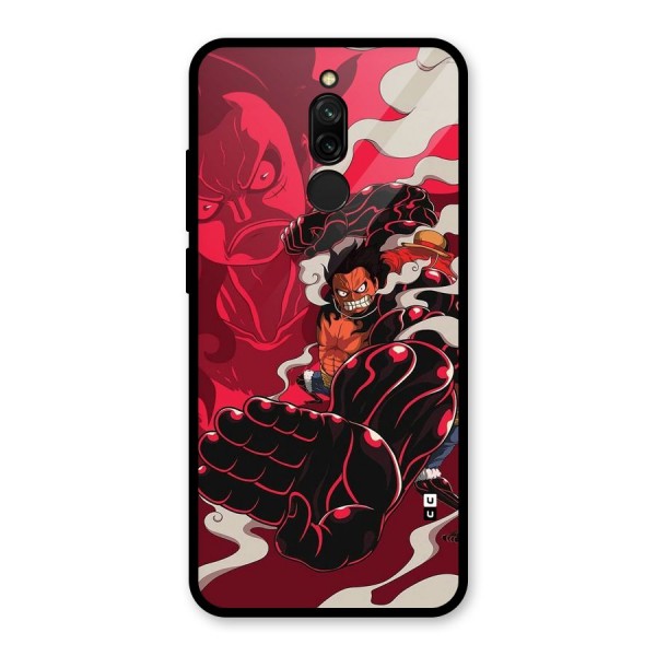 Luffy Gear Fourth Glass Back Case for Redmi 8