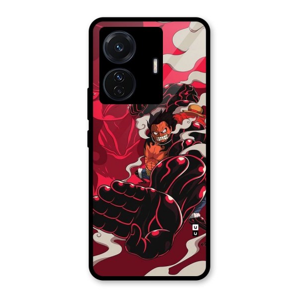 Luffy Gear Fourth Glass Back Case for Vivo T1 Pro