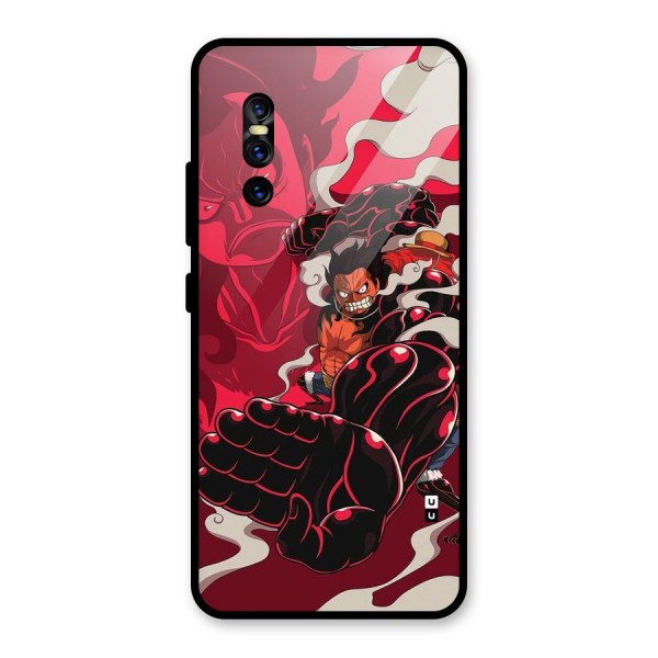 Luffy Gear Fourth Glass Back Case for Vivo V15 Pro