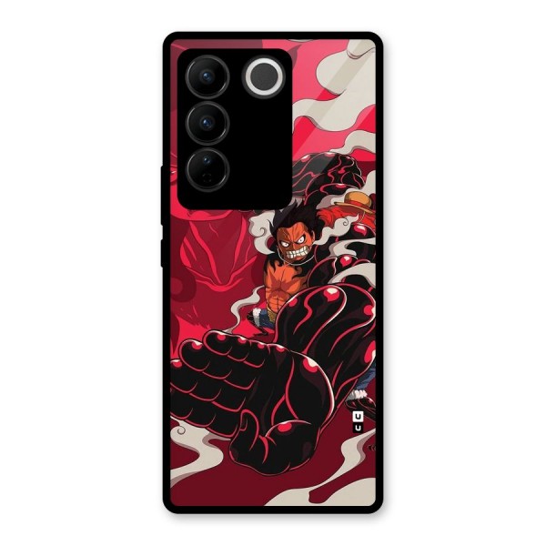 Luffy Gear Fourth Glass Back Case for Vivo V27 Pro