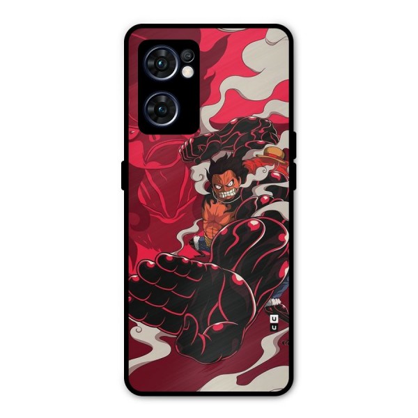 Luffy Gear Fourth Metal Back Case for Oppo Reno7 5G