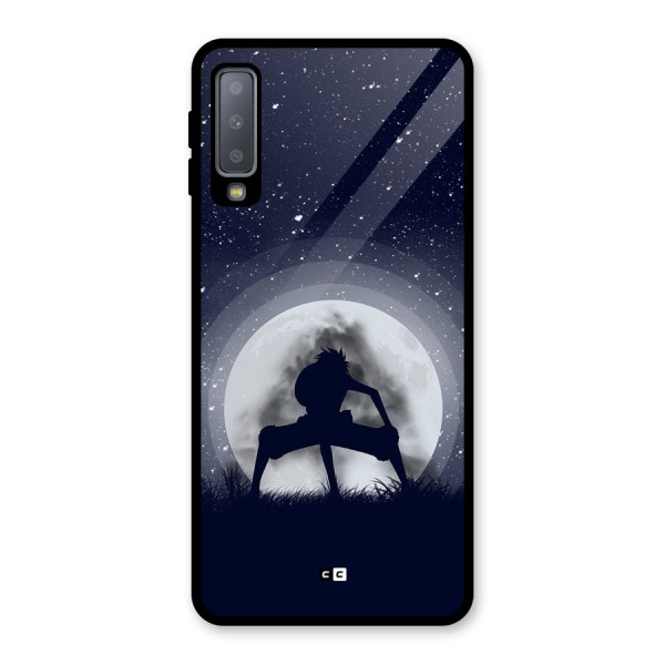 Luffy Gear Second Glass Back Case for Galaxy A7 (2018)