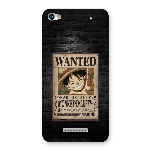 Luffy Wanted Back Case for Canvas Hue 2 A316