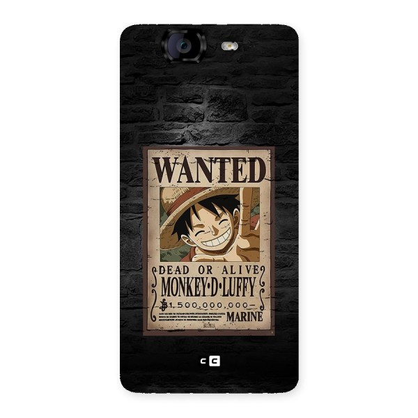 Luffy Wanted Back Case for Canvas Knight A350