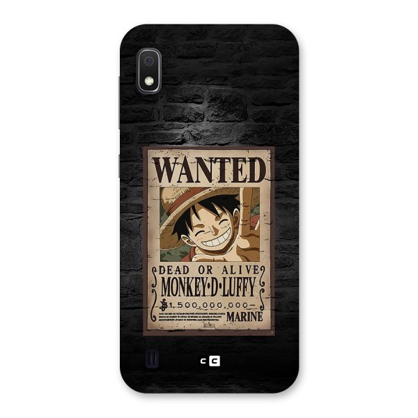 Luffy Wanted Back Case for Galaxy A10