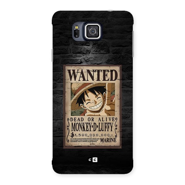 Luffy Wanted Back Case for Galaxy Alpha