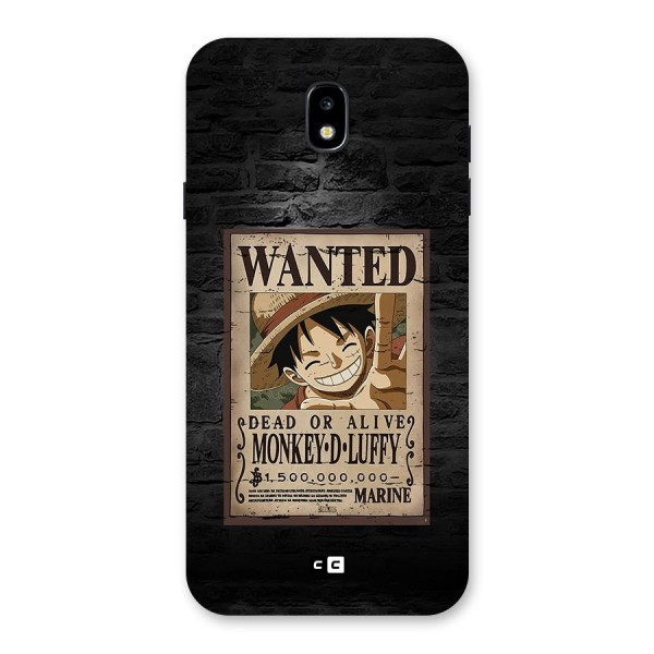 Luffy Wanted Back Case for Galaxy J7 Pro