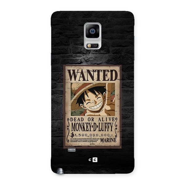 Luffy Wanted Back Case for Galaxy Note 4